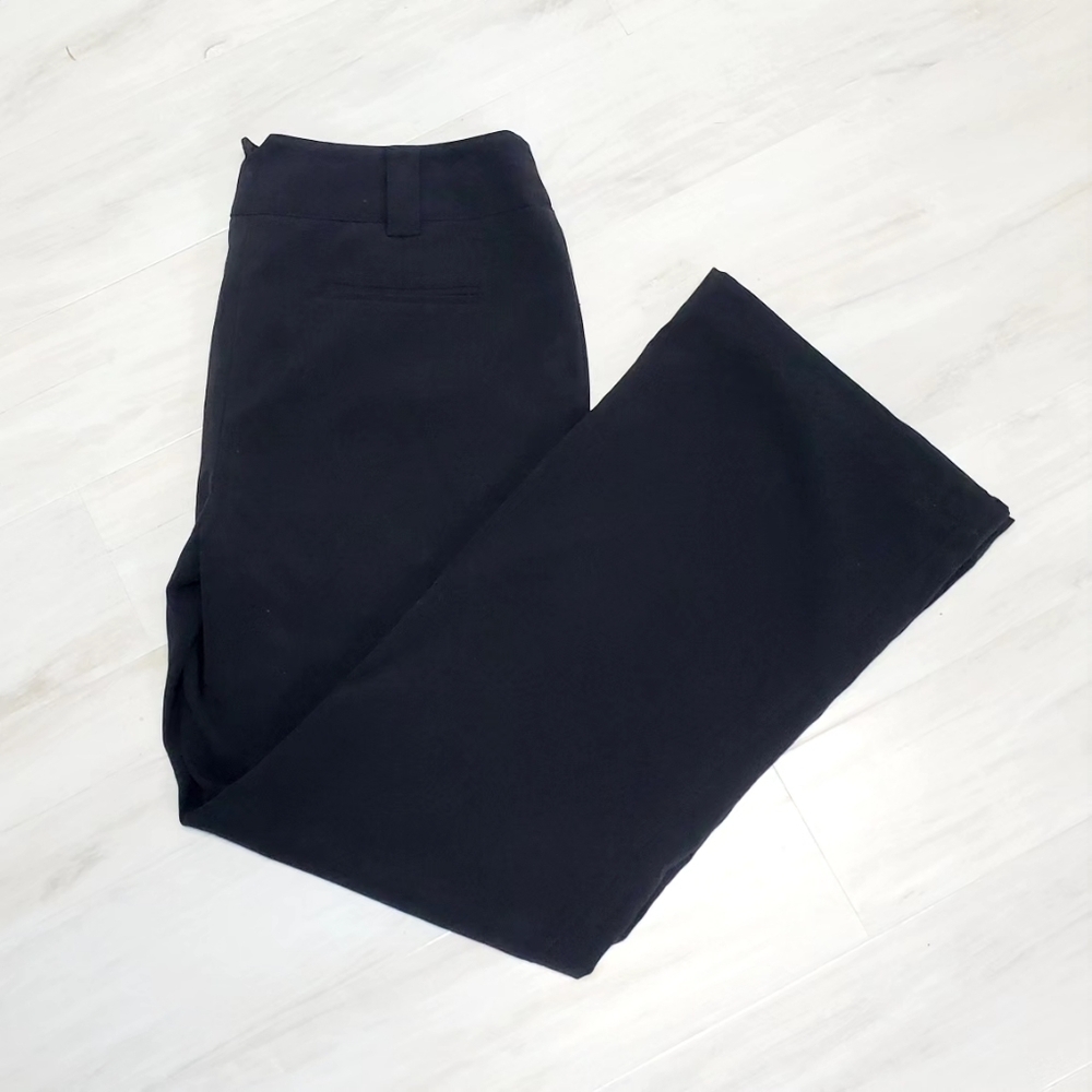 AB Studio Black Flare Leg Dress Pants